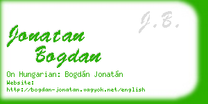 jonatan bogdan business card